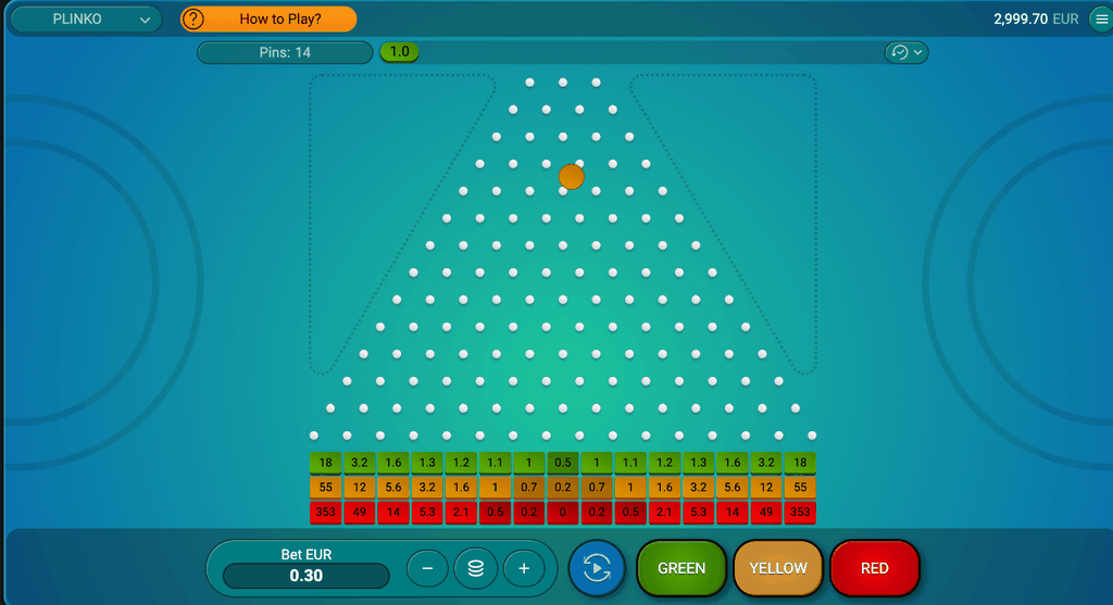 Plinko Gambling Enterprise Video Game - Bet Actual Cash - 2500$ Bonus offer!